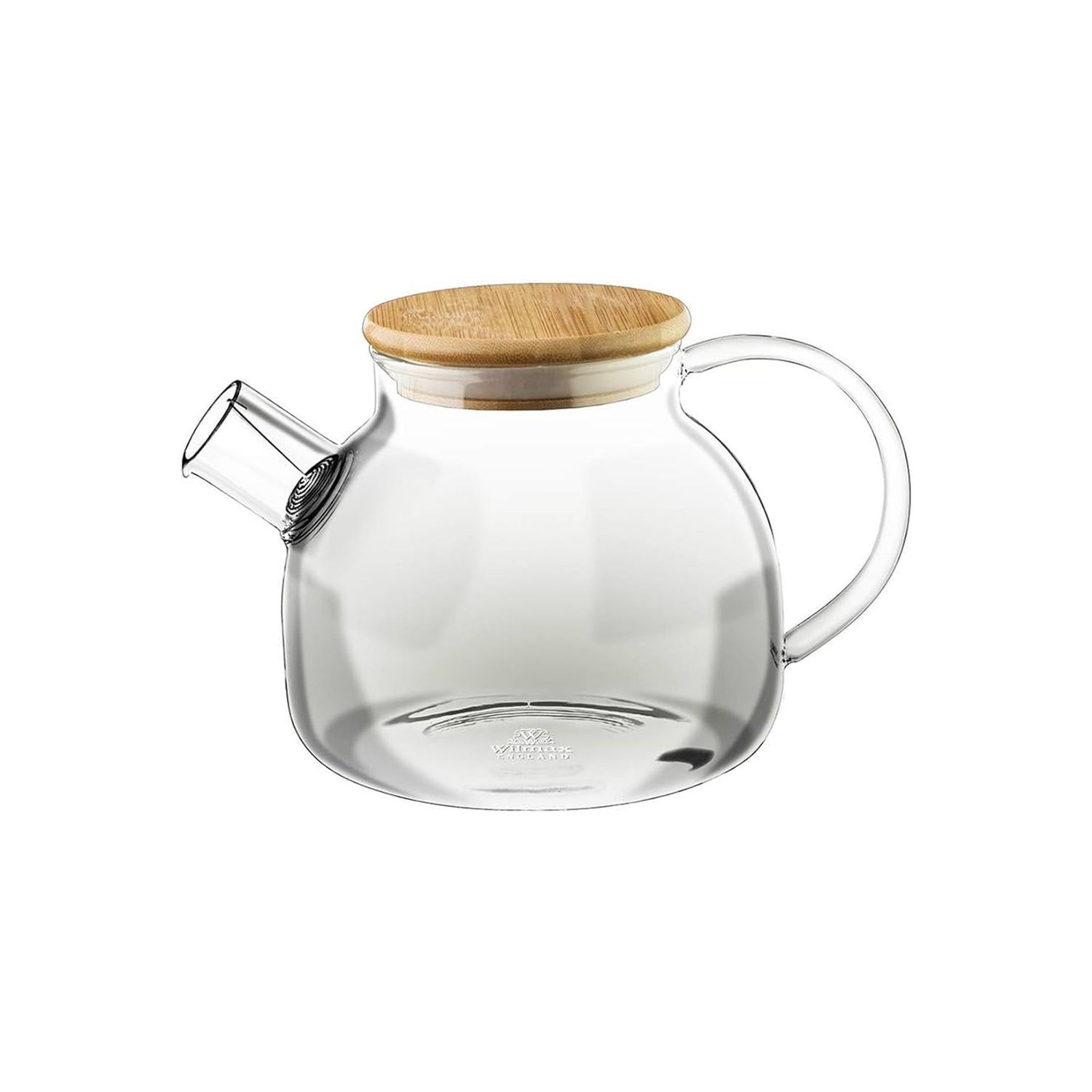 TETERA 950ML C/TAPA BAMBU THERMO GLASS WILMAX