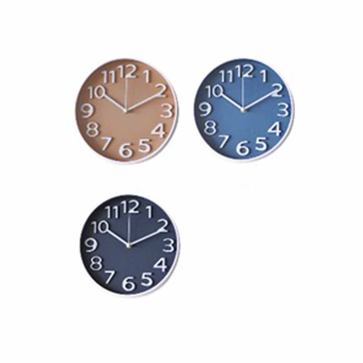 RELOJ DE PARED VARIOS COLORES 30CM