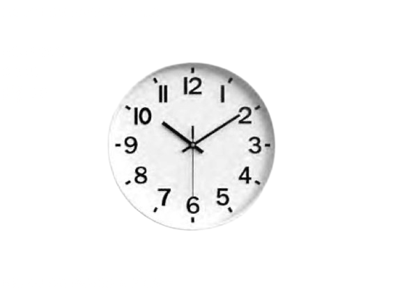 RELOJ DE PARED 30CM BLANCO/NEGRO