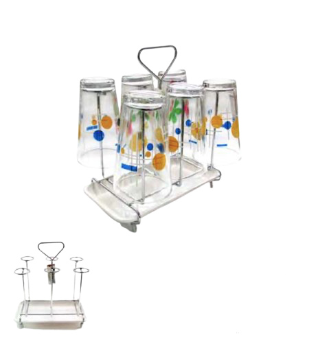 ESCURRIDOR C/BANDEJA PARA 6 VASOS