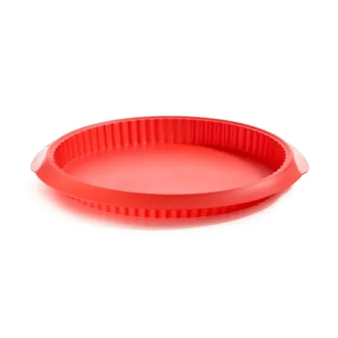 LEKUE TARTERA SILICONA 28CM ROJO