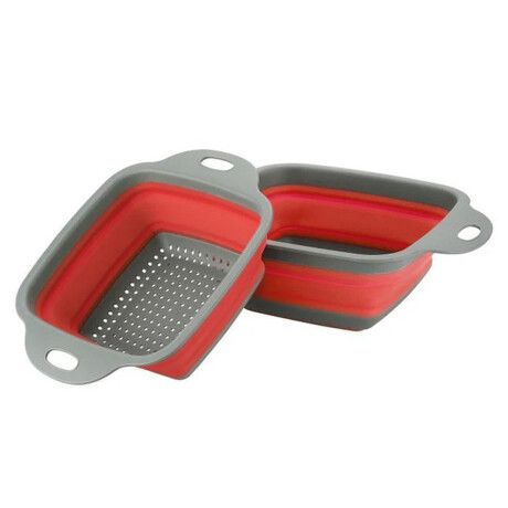 COLADOR PLEGABLE CUADRADO SILICONA COMET