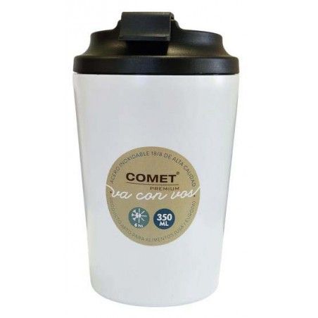 VASO TERMICO AC INOX 350ML COMET BLANCO