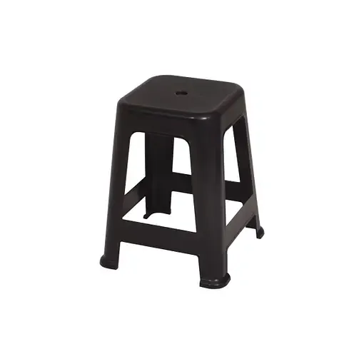 BANQUETA DE PLASTICO MOR NEGRA