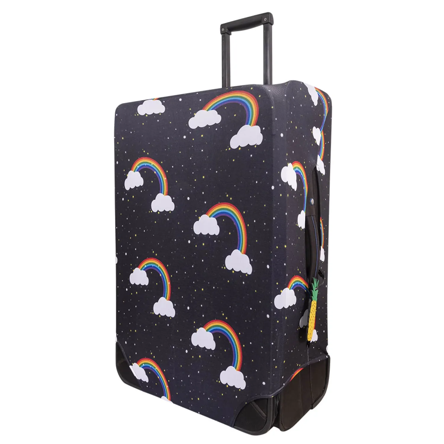 FUNDA VALIJA LARGE RAINBOW NEGRO BRIO
