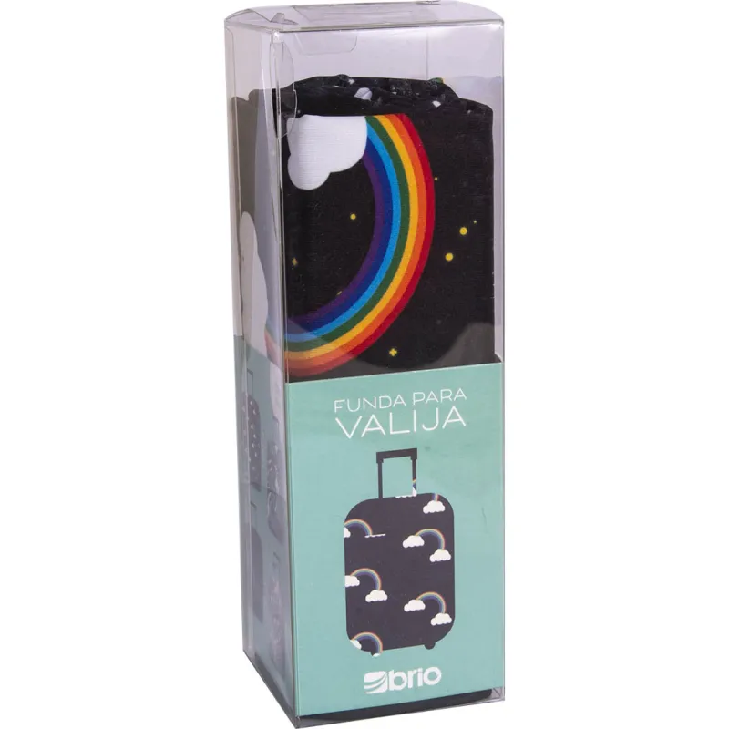 FUNDA VALIJA MEDIUM RAINBOW NEGRO