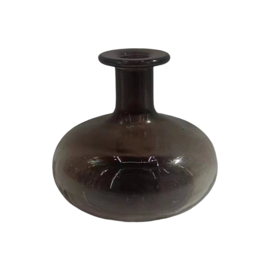 FLORERO VIDRIO 12CM HUMO SELECTA