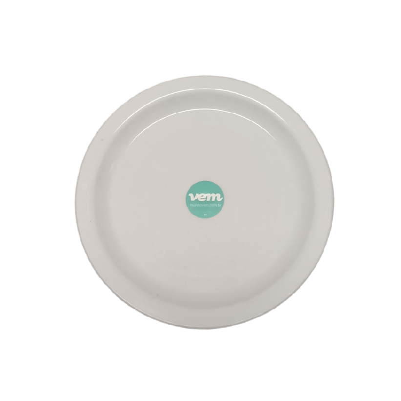 PLATO DE POSTRE ELEGANCE 19CM POLIPROPILENO VEM