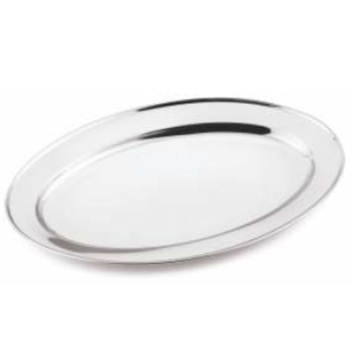 BANDEJA OVAL 25CM ACERO INOX VINOD