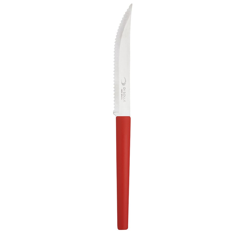 CUCHILLO DE ASADO MANGO ROJO MILLENIUM DISOLLE