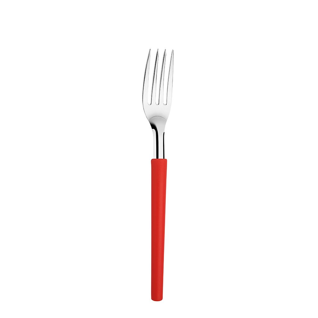 TENEDOR DE MESA  MANGO ROJO MILLENIUM DISOLLE