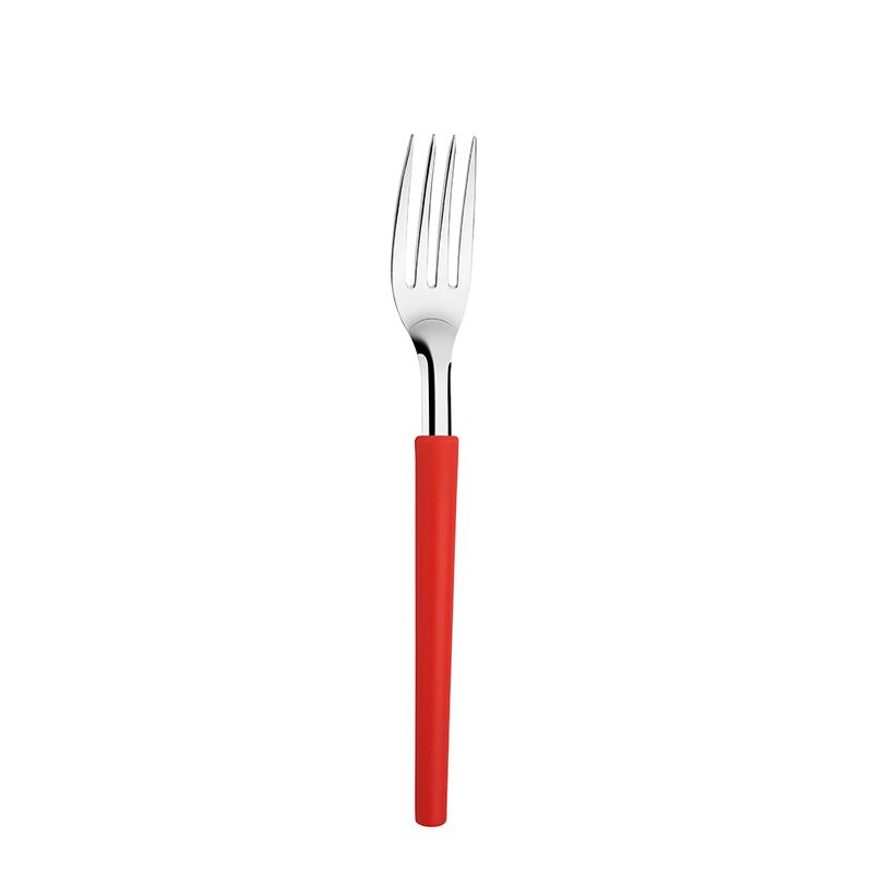 TENEDOR DE MESA  MANGO ROJO MILLENIUM DISOLLE