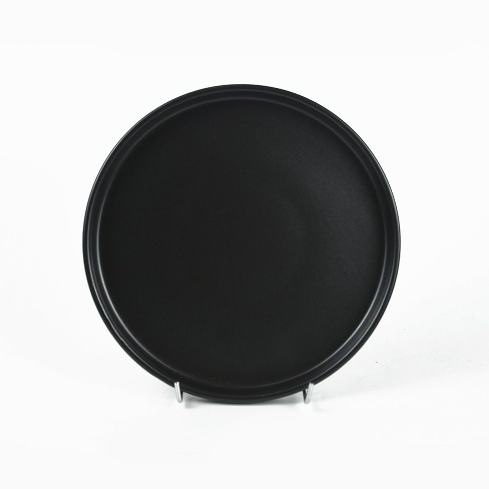 PLATO DE POSTRE STONE NEGRO SELECTA TOKIO