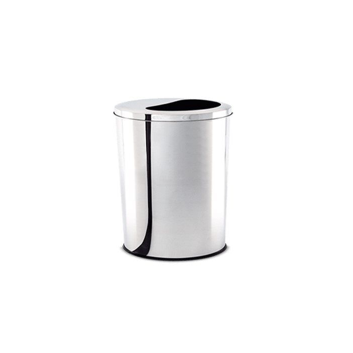 PAPELERA HOTEL MEDIA TAPA 8LTS  BRINOX