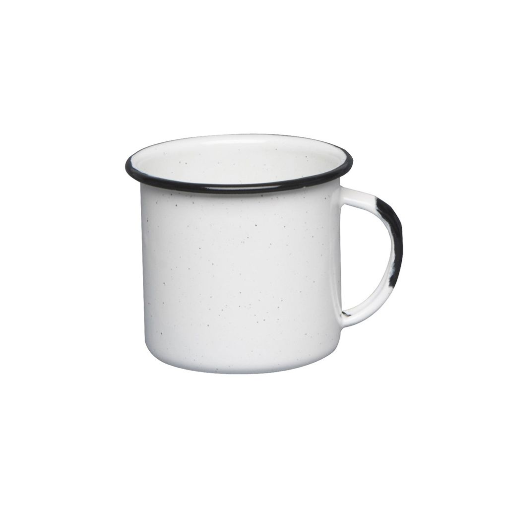 JARRO 85ML BLANCO B/ NEGRO  ESMALTADO CINSA
