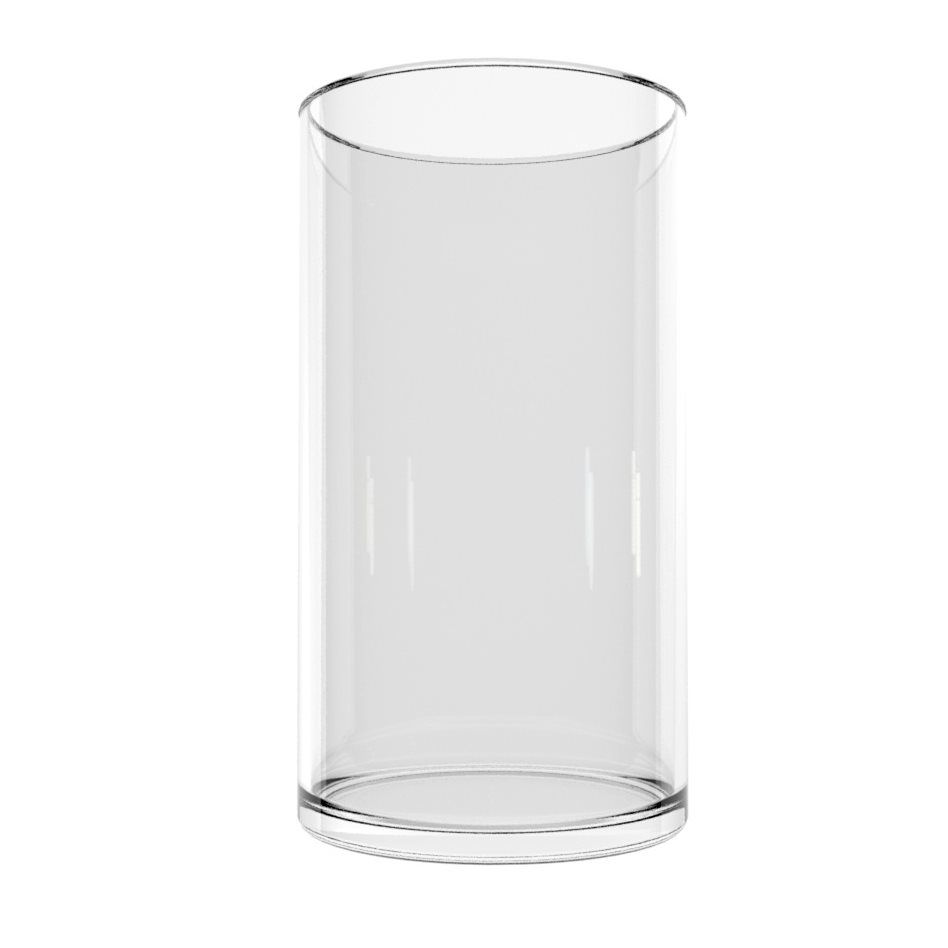 FLORERO DE VIDRIO H:15CM  GLASSIA