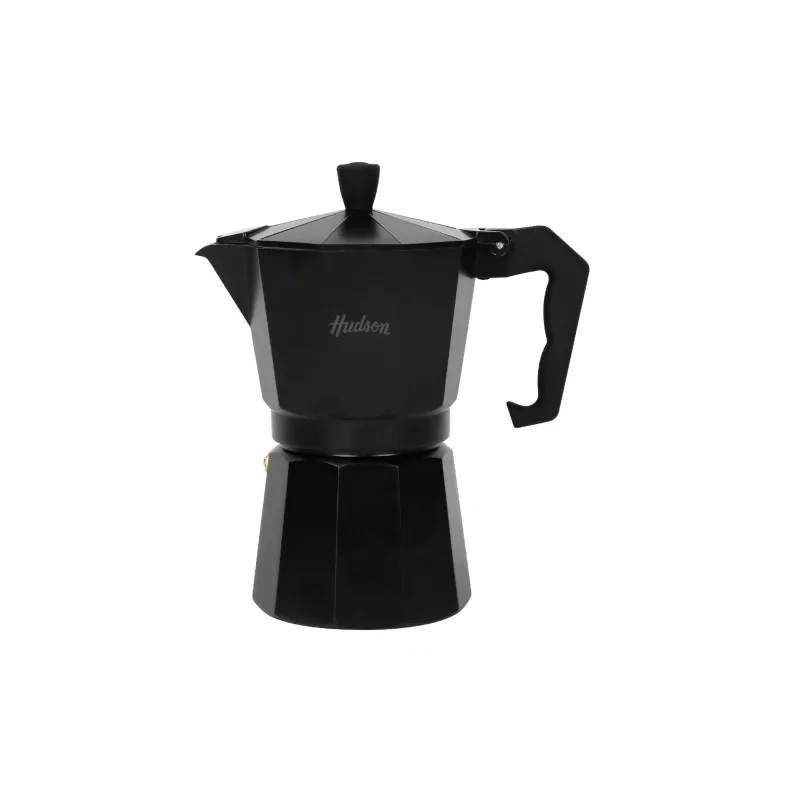 CAFETERA TIPO ITALIANA 9 TAZAS NEGRO HUDSON 408219