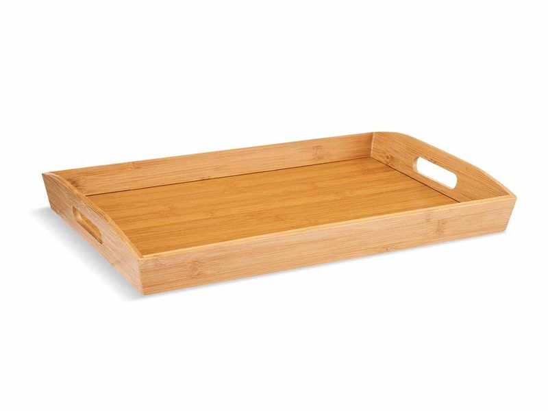 BANDEJAS BAMBU C/ASAS 44x29 KINVARA
