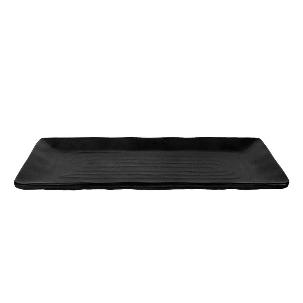 FUENTE RECT NEGRO MELAMINA 26X11  PRISMA