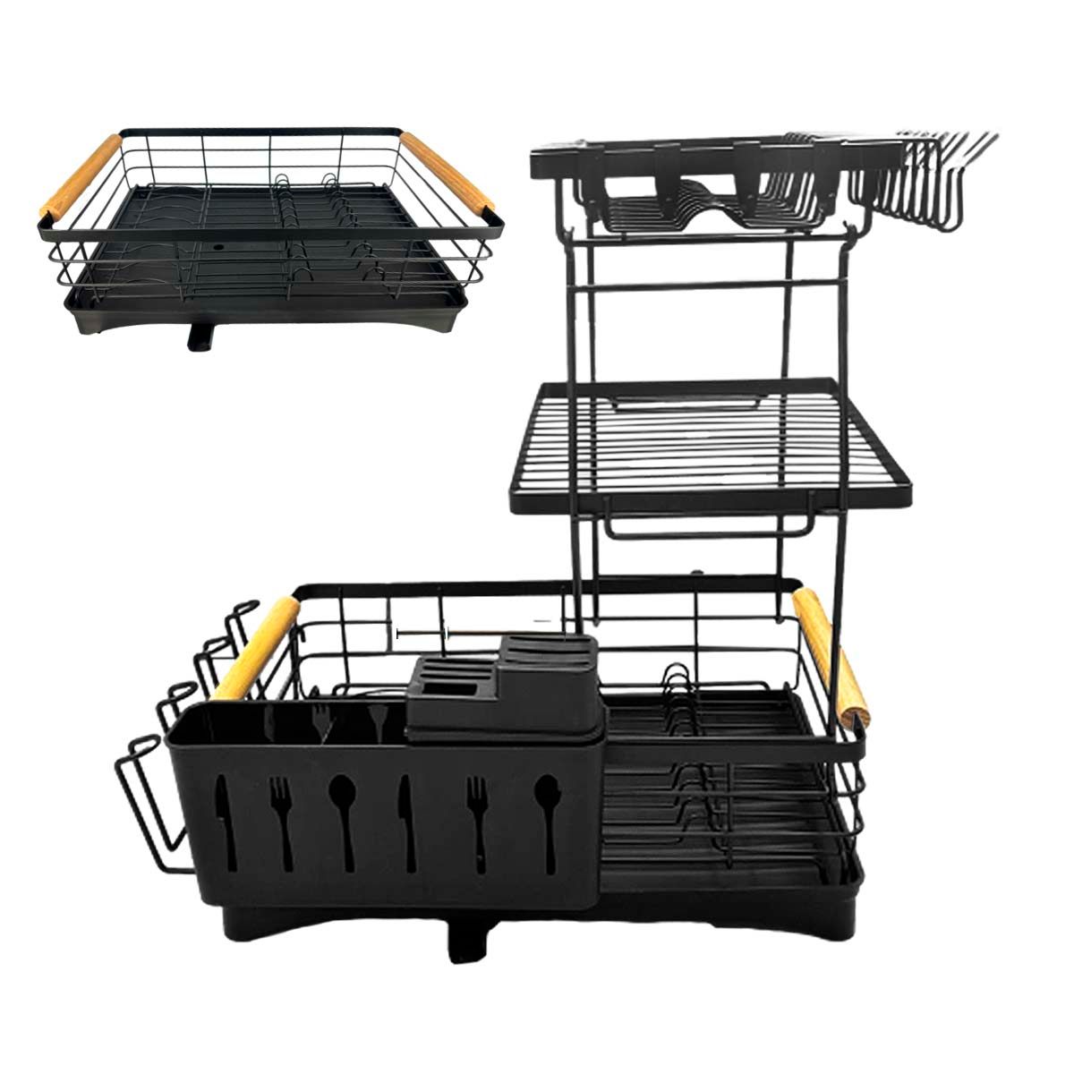 ESCURRIDOR DE PLATOS 3 PISOS PRISMA