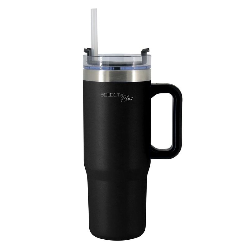 MUG TRAVEL TERMICO 900ML INOX NEGRO  SELECTA