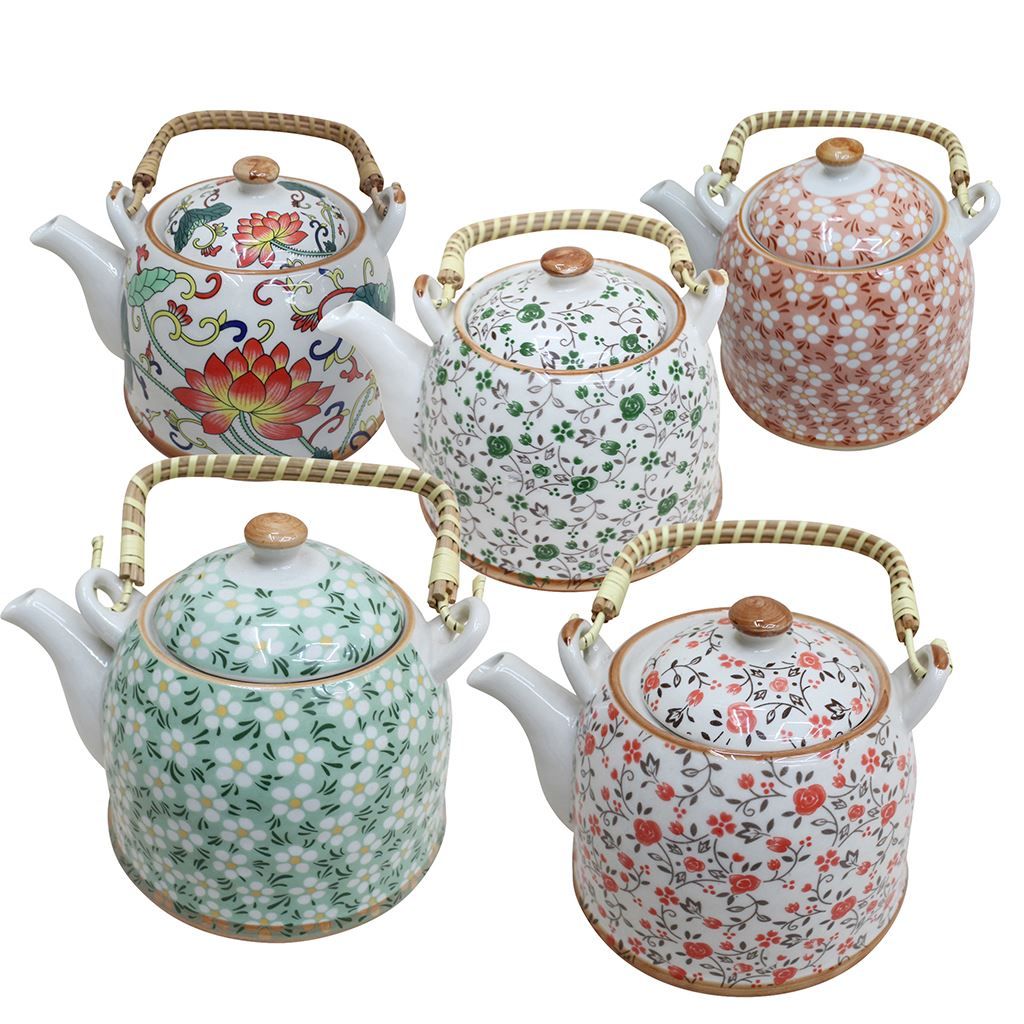 TETERA CERAMICA 900ML VINTAGE SURTIDO