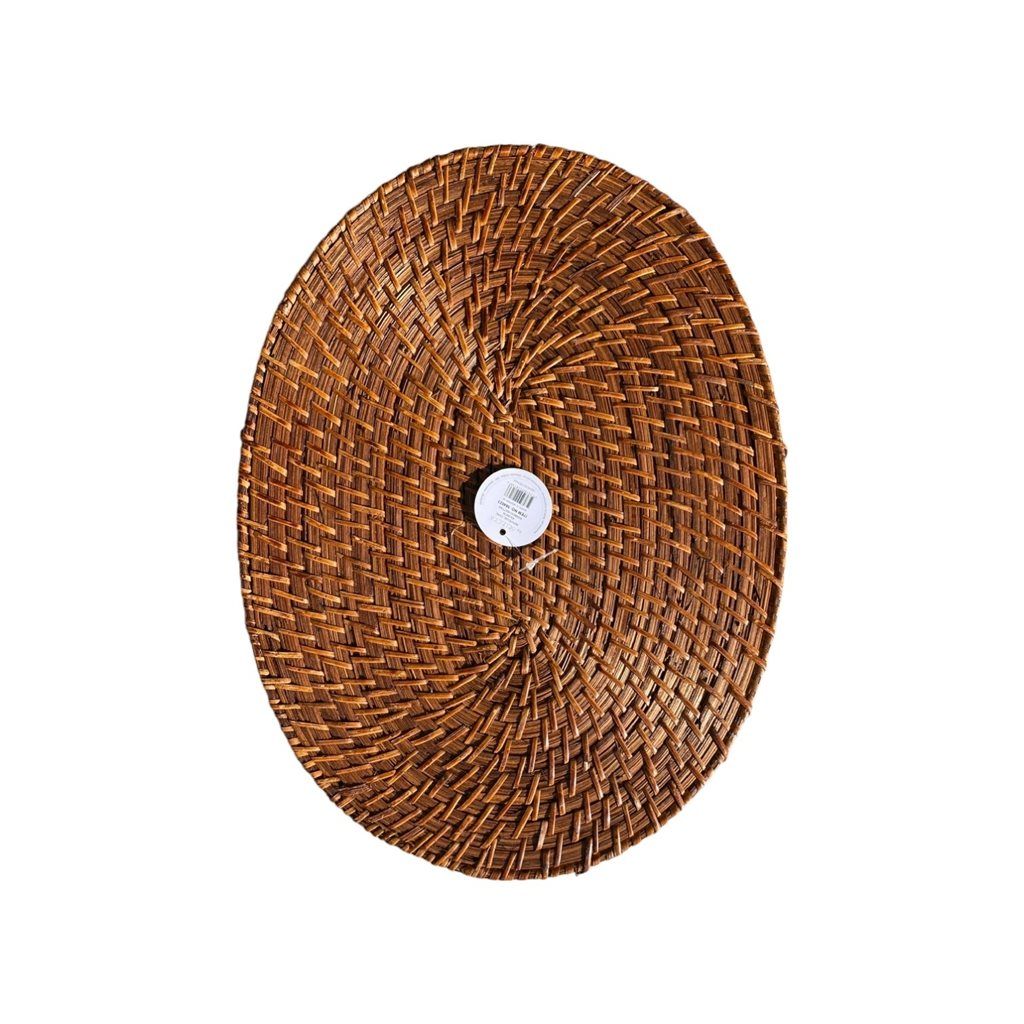 INDIVIDUAL OVAL RATTAN 40X30CM
