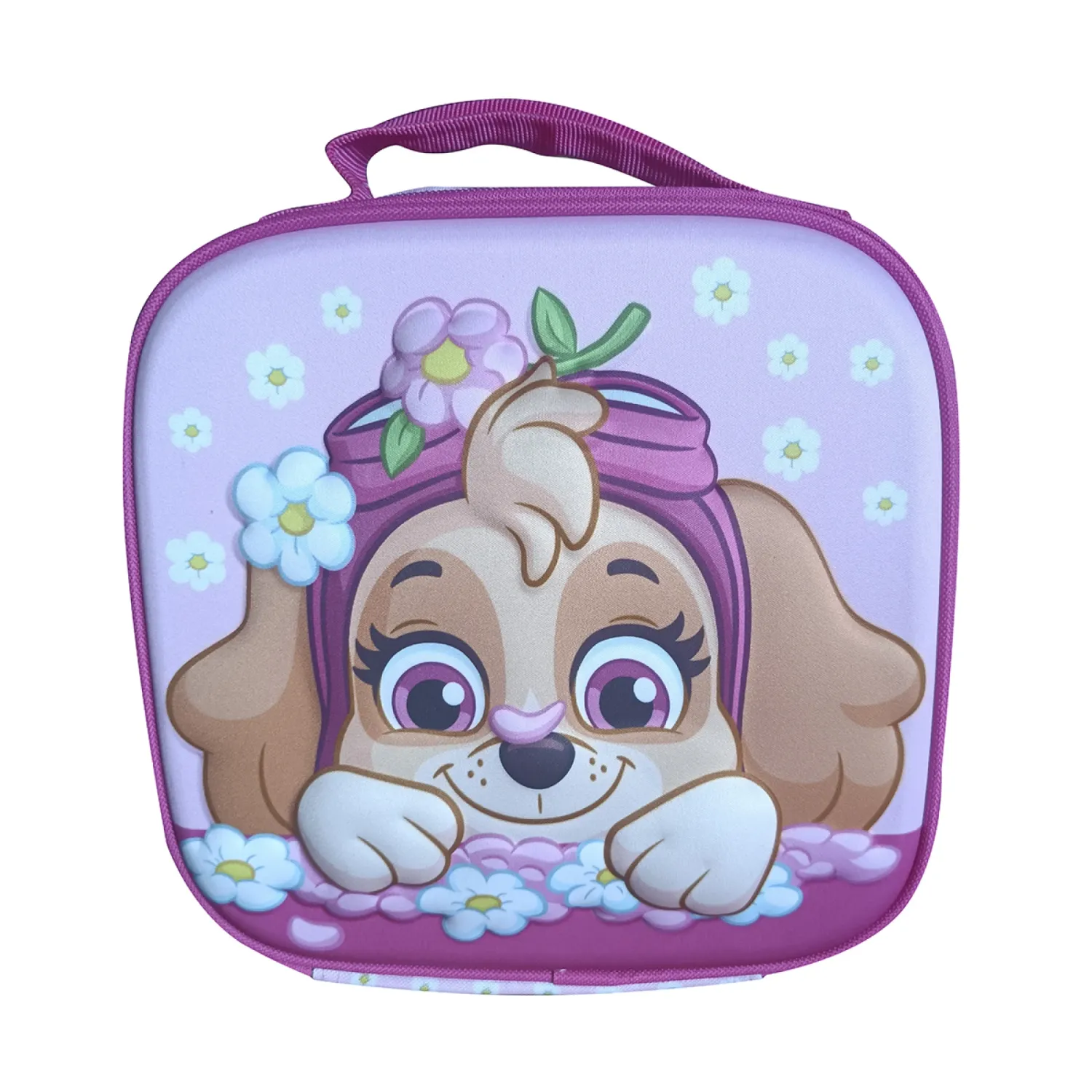 MOCHILA LUNCHERA 3D 22*22 PAW PATROL ROSA
