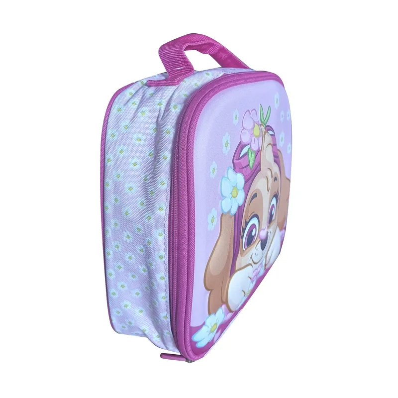 MOCHILA LUNCHERA 3D 22*22 PAW PATROL ROSA