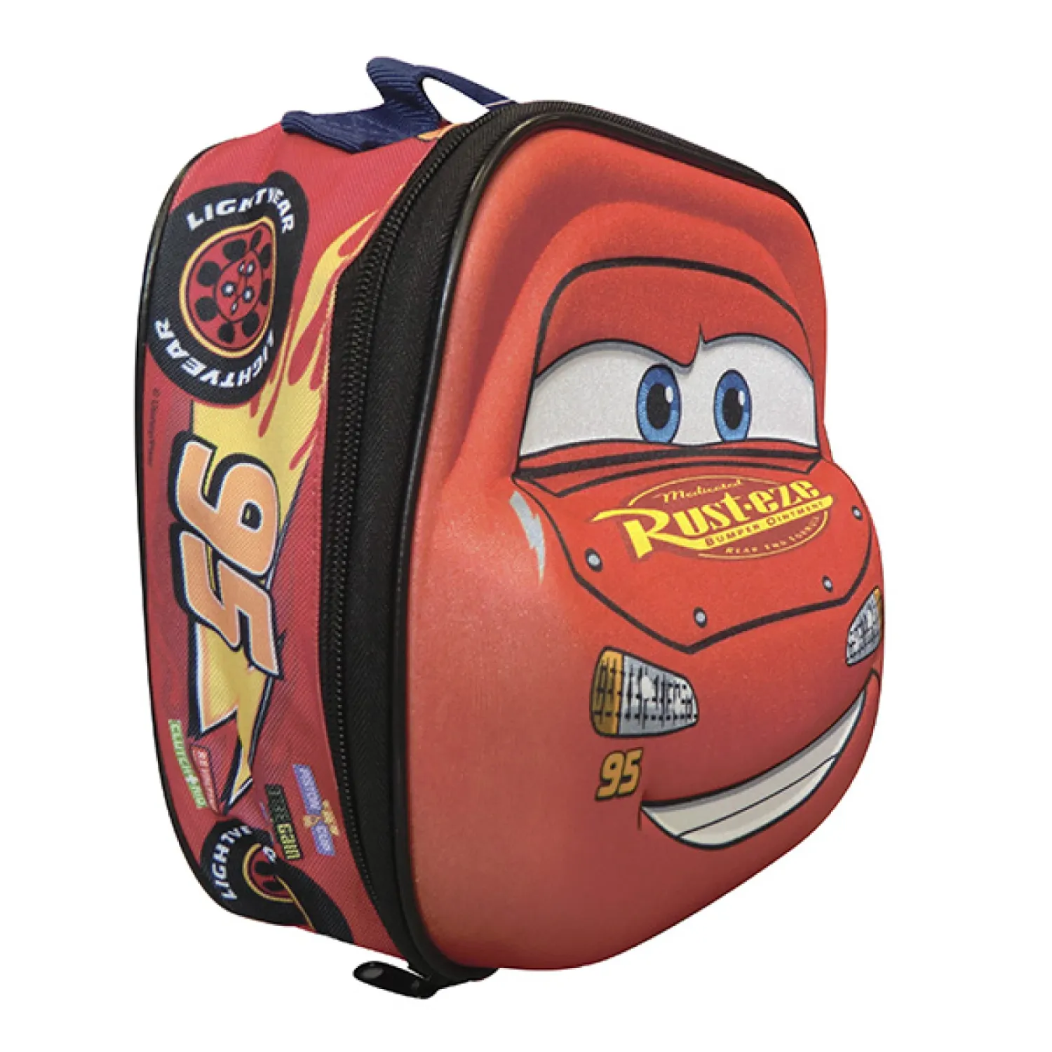 MOCHILA LUNCHERA 3D 22*22 CARS ROJO