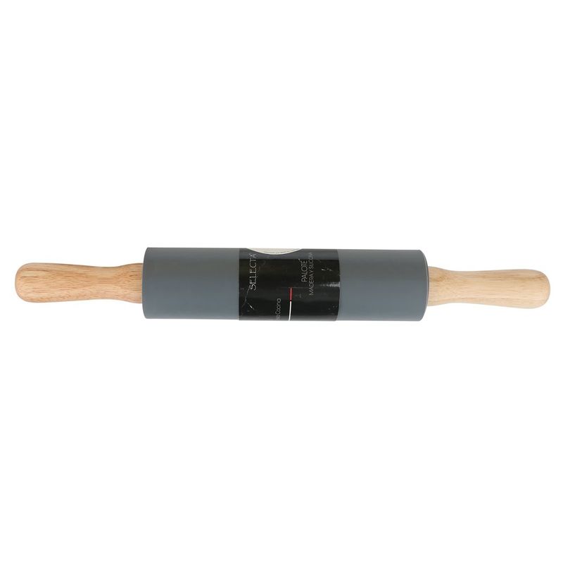 PALOTE 38CM SILICONA Y MADERA GRIS  SELECTA