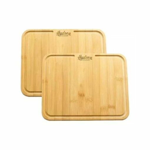 SET PLATOS RECT 21X26CM  MADERA HUDSON