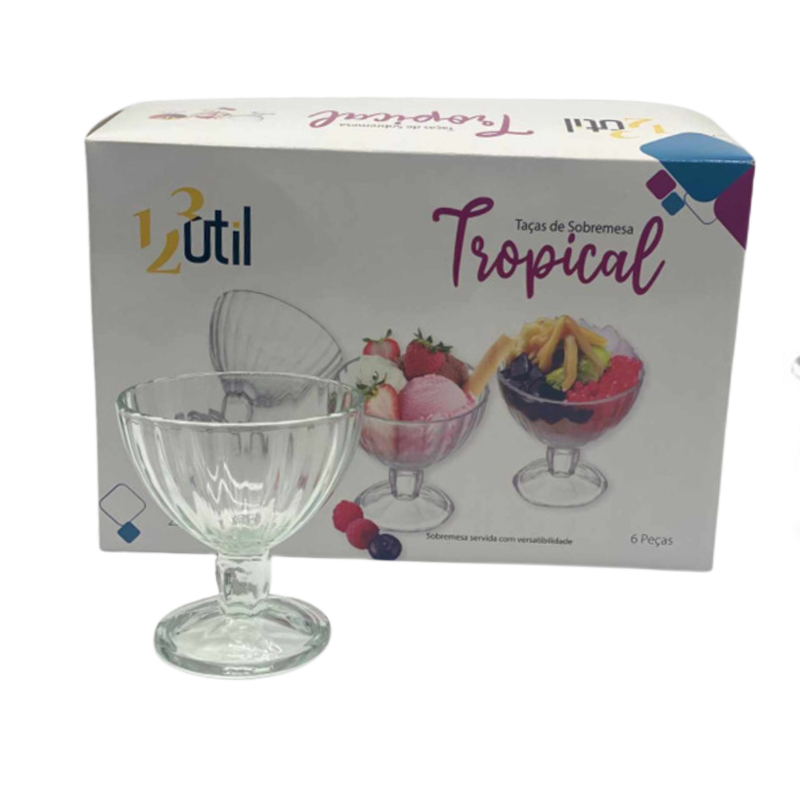 SET x6 COPAS DE HELADO TROPICAL 230ML
