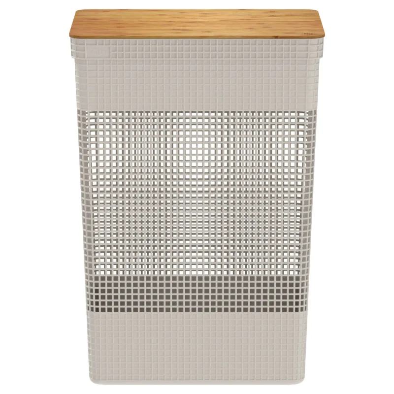 CESTO GRID C/T BAMBU 49L OU BEIGE