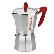 CAFETERA 6 TAZAS ALUMINIO BRILLANTE  PEDRINI