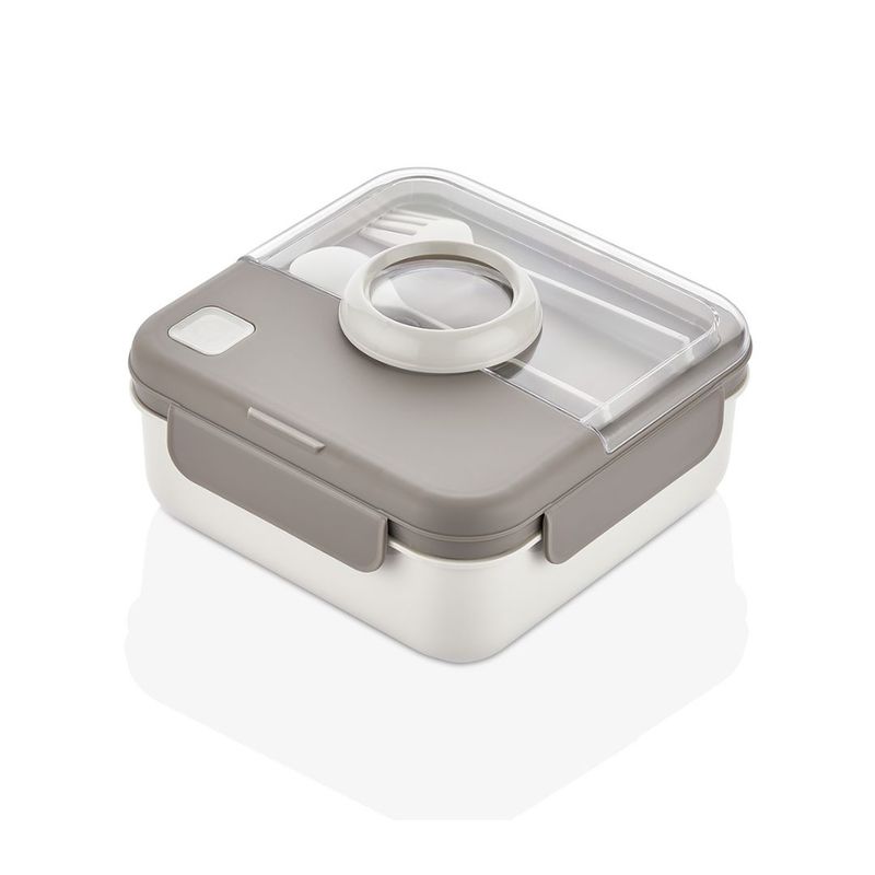 VIANDA C/DIVISIONES Y CUBIERTOS  QLUX