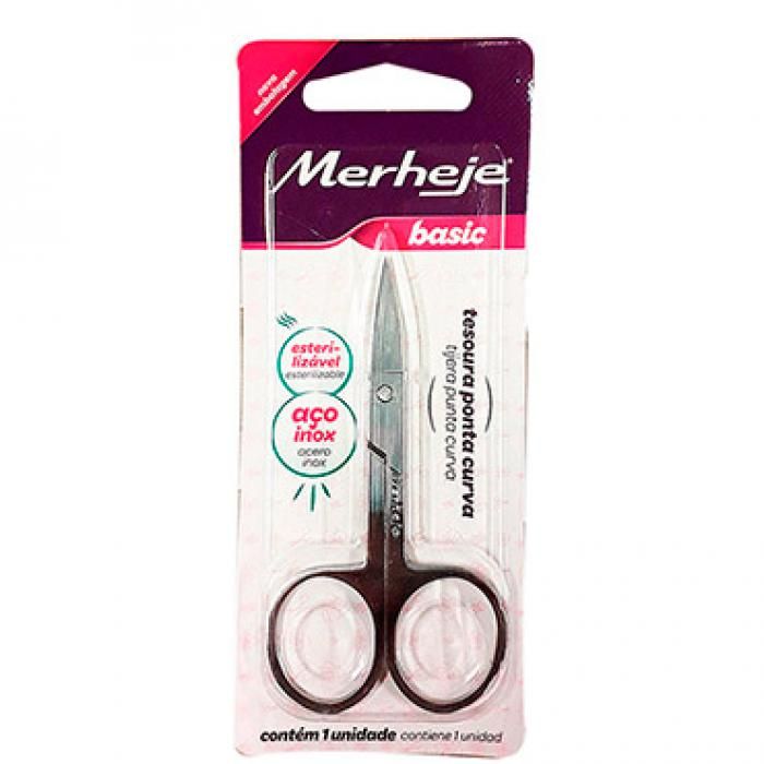 TIJERA 9CM PUNTA CURVA MERHEJE (9107)