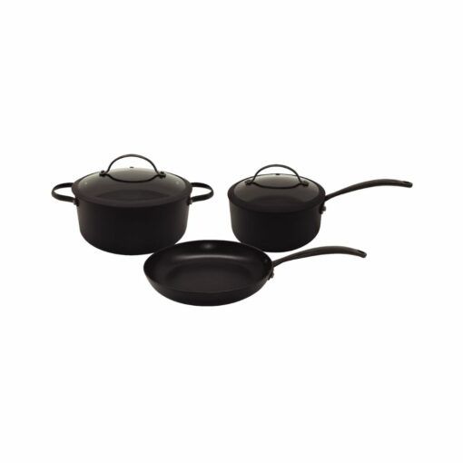 BATERIA  INOX NEGRA 5PIEZAS  HUDSON