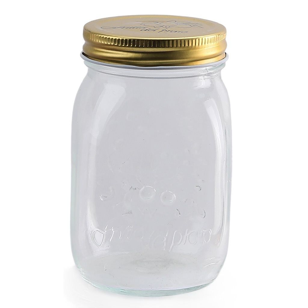 RECIPIENTE T/ROSCA DORADA 500ML