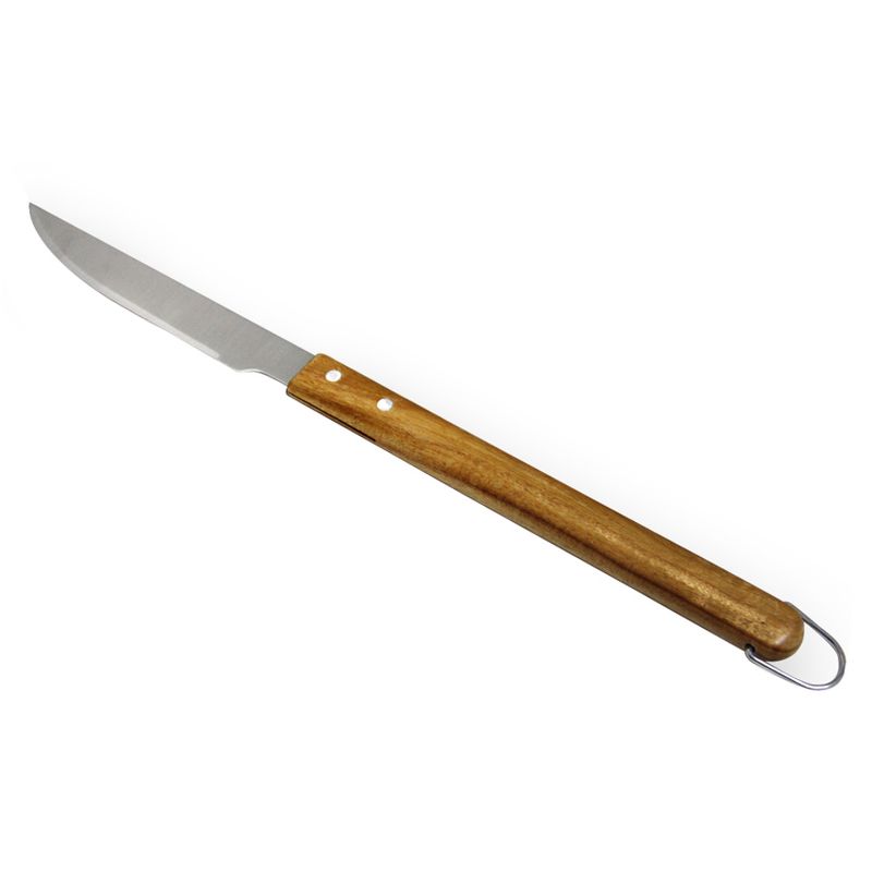 CUCHILLO ASADO 46CM ACERO INOX MANGO MAD.