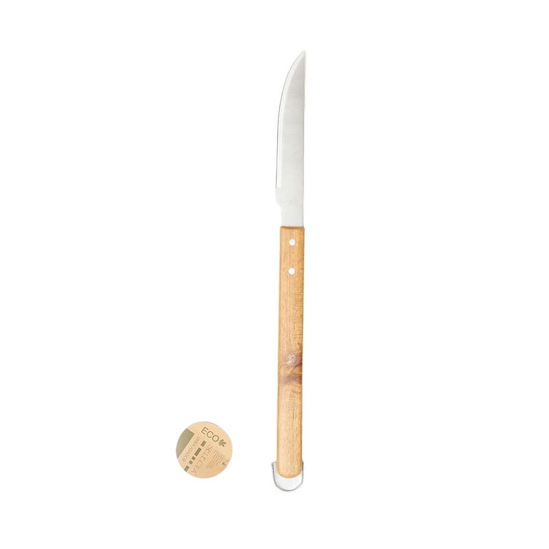 CUCHILLO ASADO 46CM ACERO INOX MANGO MAD.