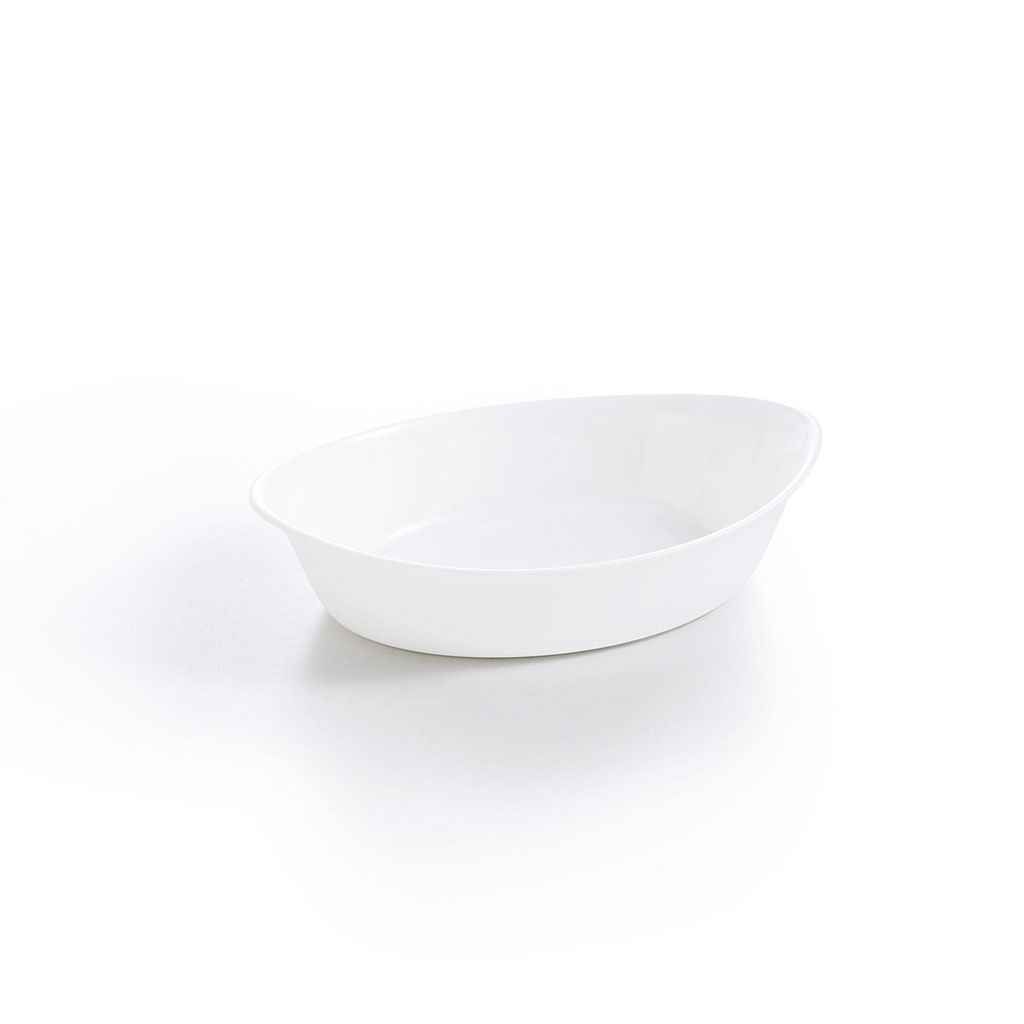 FUENTE HONDA OVAL 21X13CM BLANCA SMART CUSINE