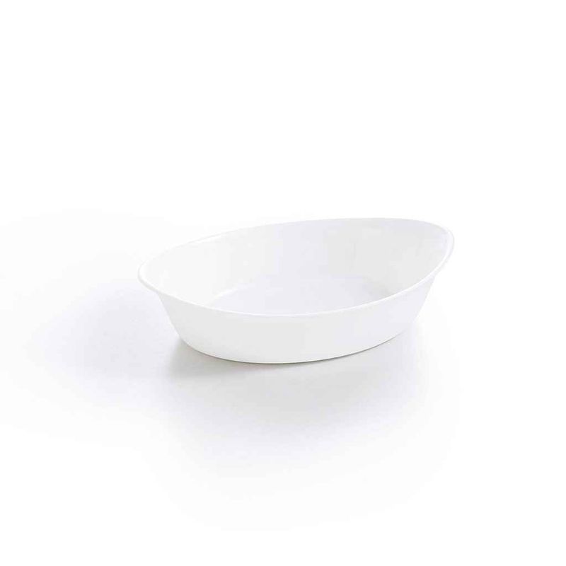 FUENTE HONDA OVAL 21X13CM BLANCA SMART CUSINE