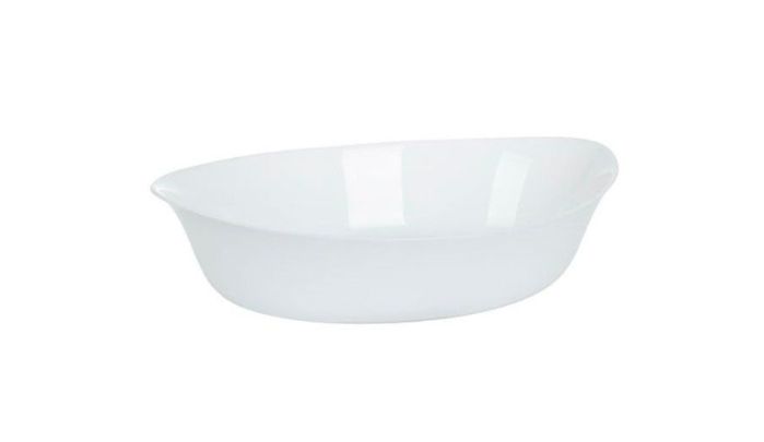 FUENTE HONDA OVAL 32X20CM BLANCA SMART CUSINE