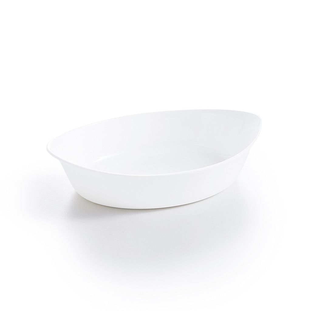 FUENTE HONDA OVAL 38X23CM BLANCA SMART CUSINE