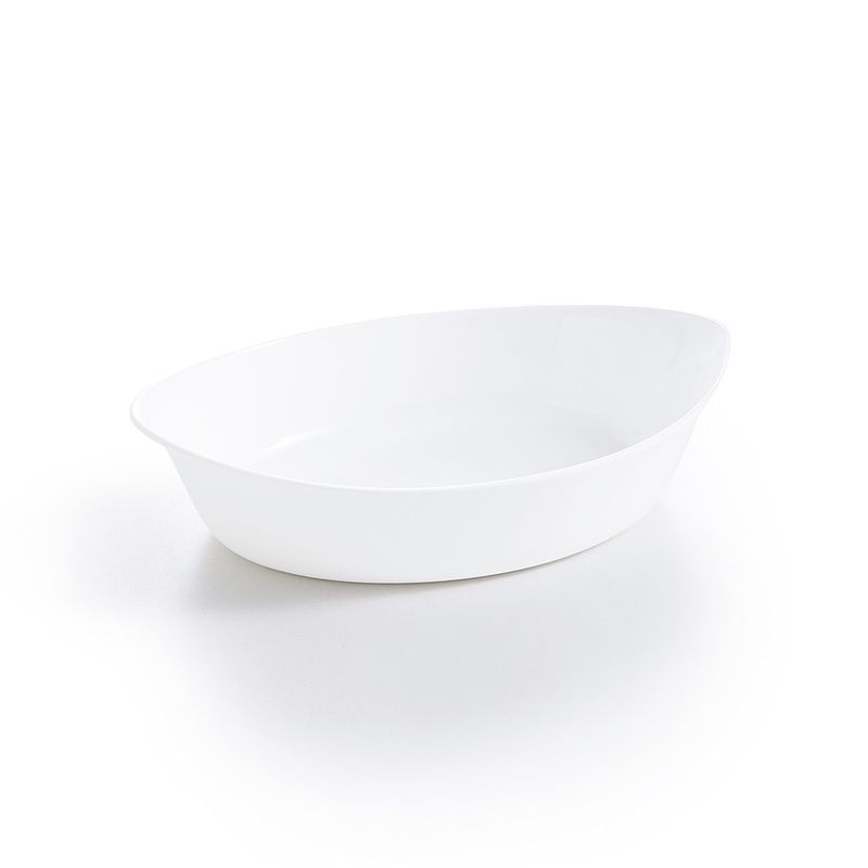 FUENTE HONDA OVAL 38X23CM BLANCA SMART CUSINE