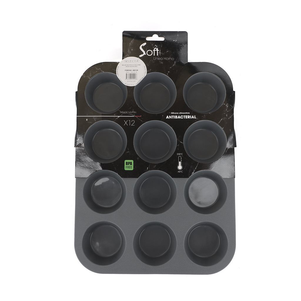 MOLDE MUFFIN X 12 SILICONA SELECTA
