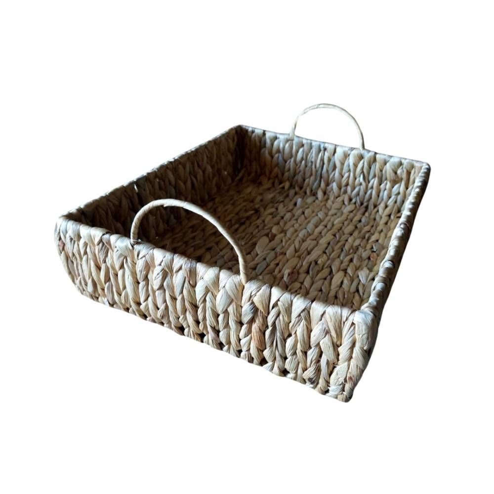 BANDEJA C/ASAS DE RATTAN PALERMO 40X32