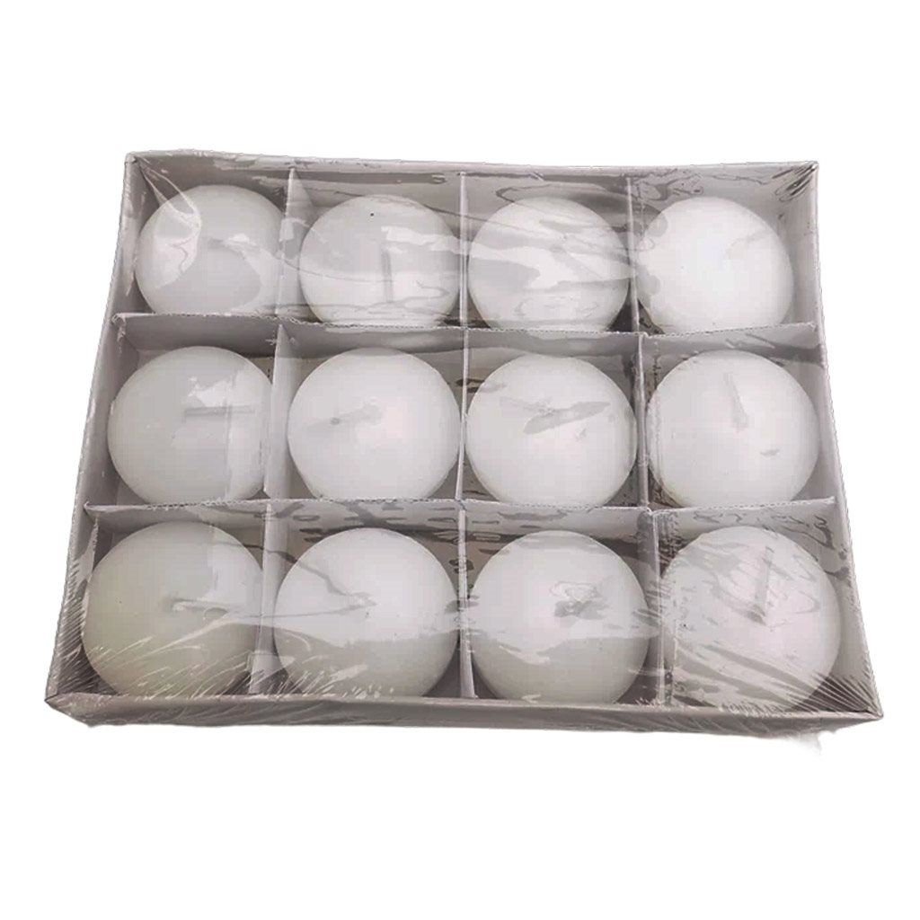 SET 12  VELAS FLOTANTES  BLANCO SELECTA