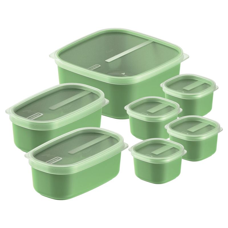 JUEGO 7 POTES VERDE C/T TRAMONTINA